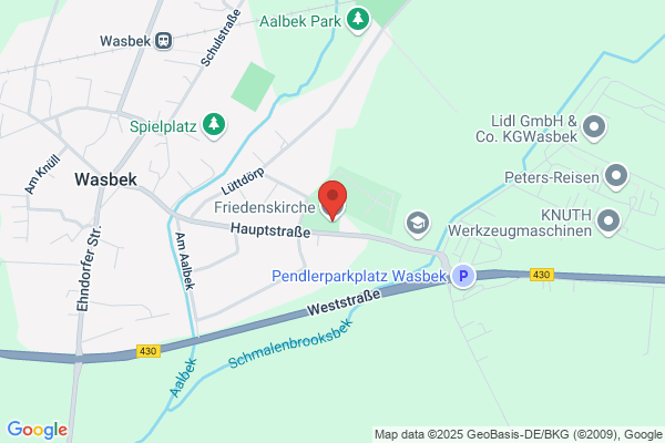 Friedenskirche Wasbek - Ev.-Luth. Kirchengemeinde Wasbek