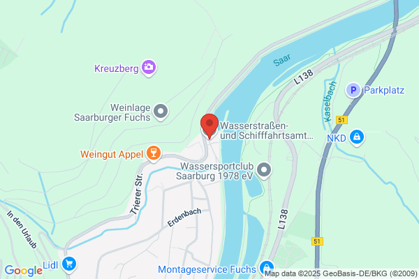 Wasser- u. Schiffahrtsamt Saarbrücken Außenbezirk Saarburg