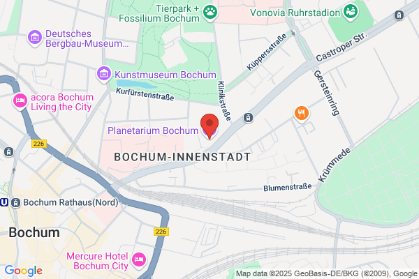 Planetarium Bochum Kulturinstitut der Stadt Bochum/alt