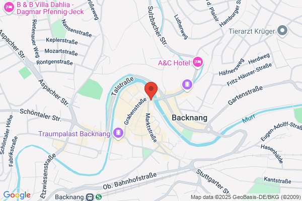 Backnang mit allen Dienststellen
