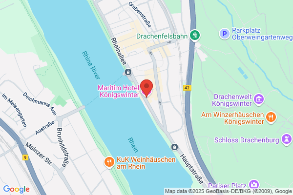 Restaurant „Rheinterrassen“ mit Sommerterrasse