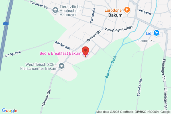 Bed & Breakfast Bakum (nur Barzahlung)