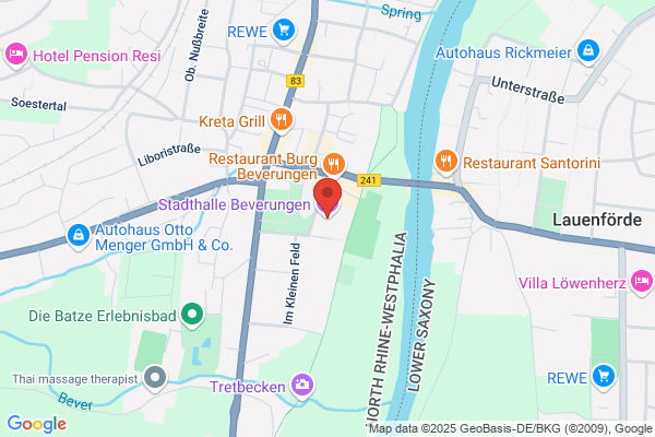 Stadt Beverungen Stadthallenrestaurant Ambiente