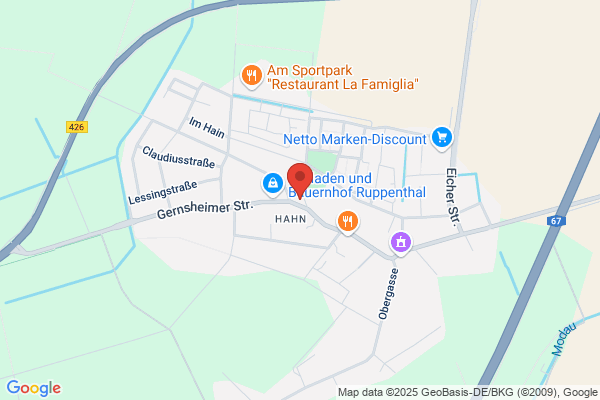 Volksbank Darmstadt Mainz, SB-Filiale Gernsheimer Straße, Hahn