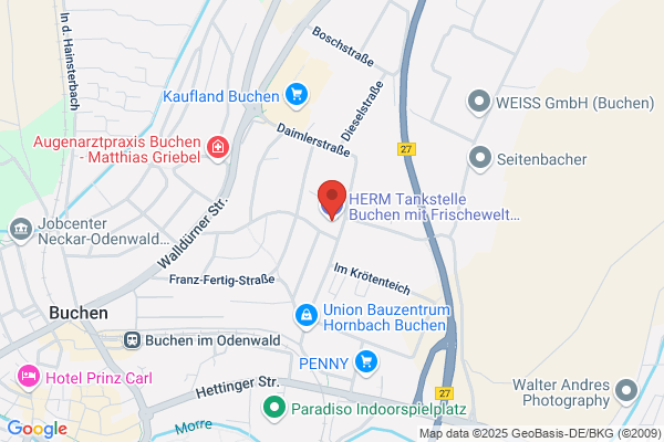HERM Tankstelle Buchen  mit Frischewelt, Getränkemarkt und Weinwelt