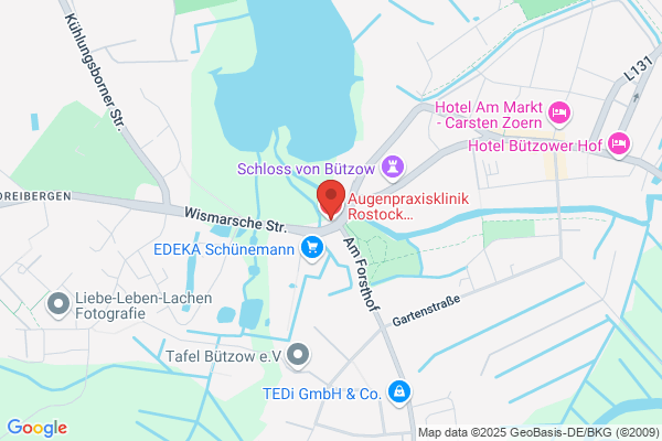 Augenarztpraxis Heine, Läufer, Bohl, Eckard u. Schulz i. d. Warnow-Klinik Bützow
