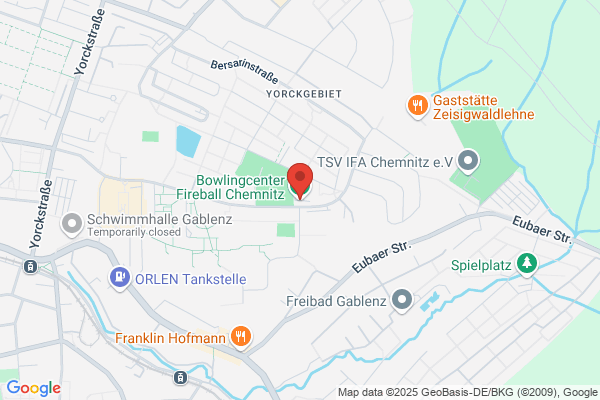 Bowlingbahn unter dem Stadtbad