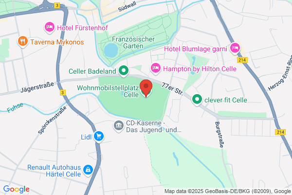 Wohnmobilstellplatz am Badeland