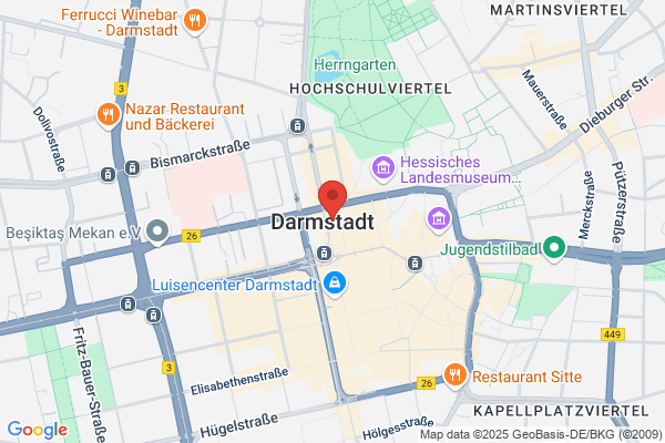 Volksbank Darmstadt Mainz, SB-Filiale City-Center, Luisenplatz