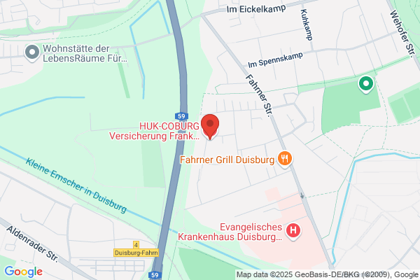 HUK-COBURG Versicherung Frank Steiner in Duisburg - Wehofen