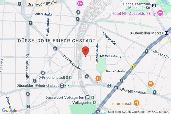ampido Parkplatz Lessingplatz Düsseldorf