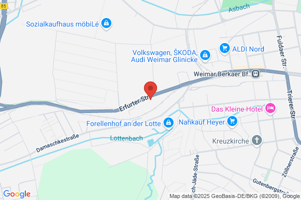 Claus Schinner Autohaus, Werkstatt u. Lager
