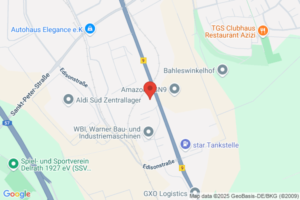 Die Fahrzeughalle