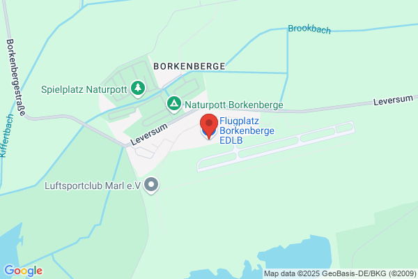 Flugplatz Borkenberge Luftaufsicht Leversum