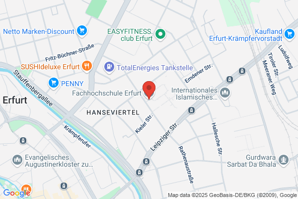 Fachhochschule Erfurt Zentrale Vermittlung