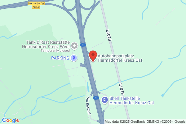 Autobahnkiosk Hermsdorfer Kreuz Ostseite