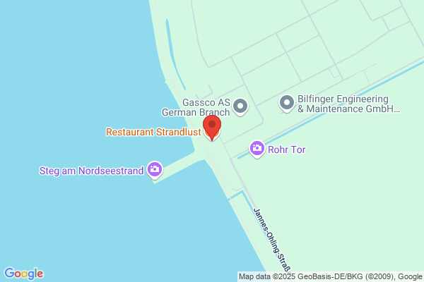Strandlust Café Restaurant mit Seebrücke