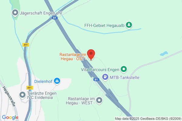 Rastanlagen im Hegau Ost Autobahnraststätte
