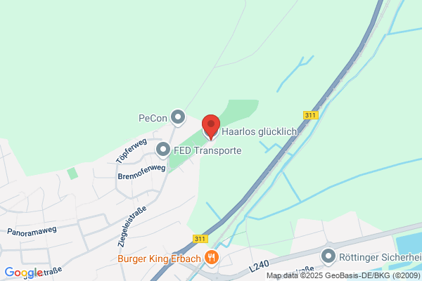 Haarlos glücklich