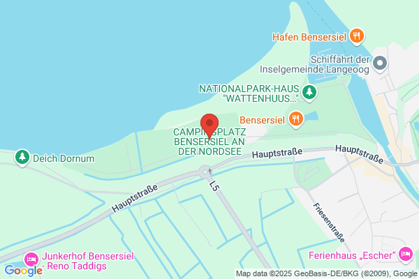 Strand- und Familiencampingplatz Bensersiel Nordsee