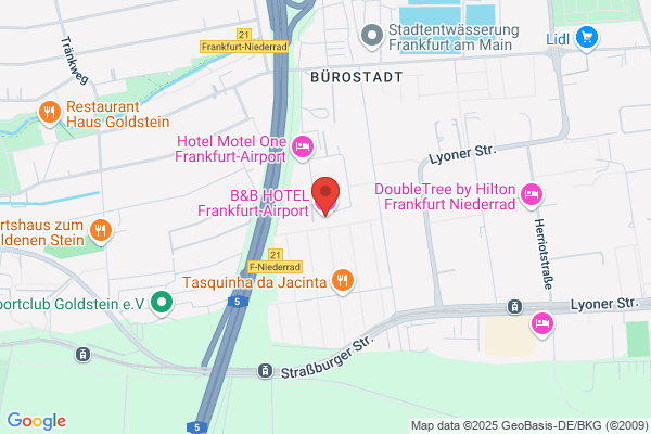 B&B HOTEL Frankfurt-Airport