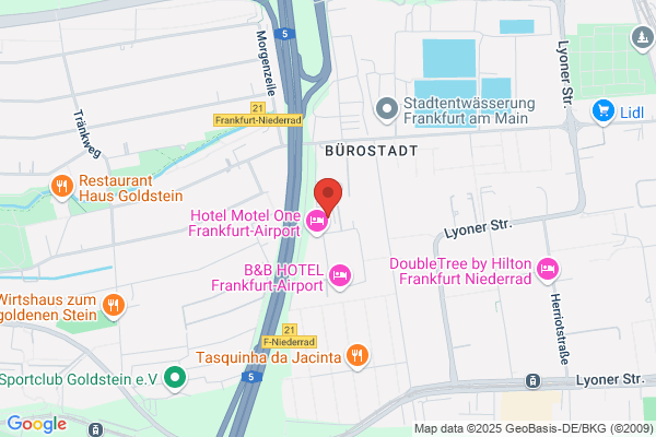 B&B HOTEL Frankfurt-Niederrad