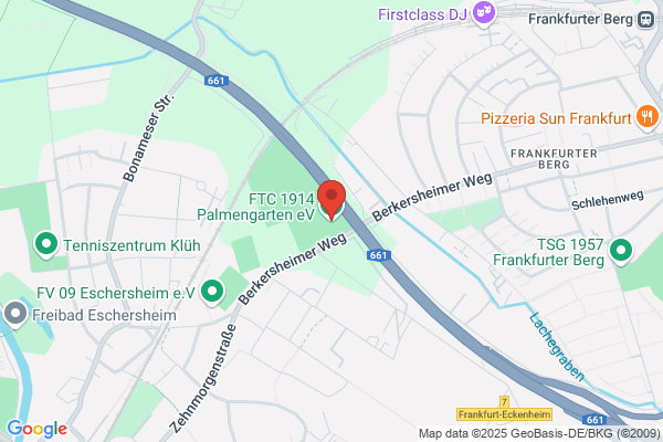 Tennisclub Palmengarten Frankfurt e.V., Tennishalle - Clubsekretariat