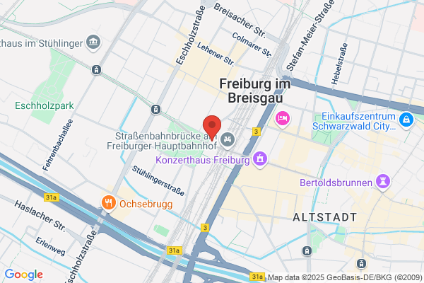 DB BahnPark Parkplatz Hauptbahnhof Wentzingerstraße P2