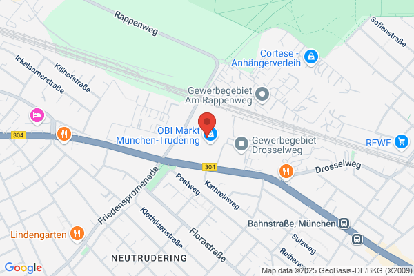 OBI Baustoffhalle München Trudering