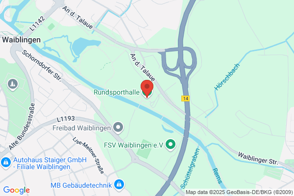 Rundsporthalle Oberer Ring der Stadt Waiblingen