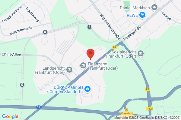Landesbetrieb Straßenwesen Brandenburg, Niederlassung Ost Hauptsitz Frankfurt (Oder)