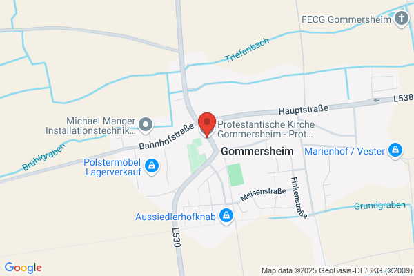 Protestantische Kirche Gommersheim - Prot. Kirchengemeinde Gommersheim-Freisbach