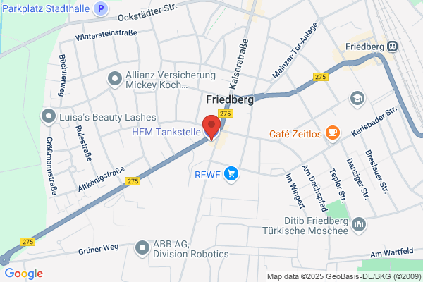 Tankstelle am Supermarkt