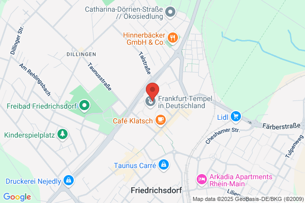 Frankfurt-Tempel in Deutschland