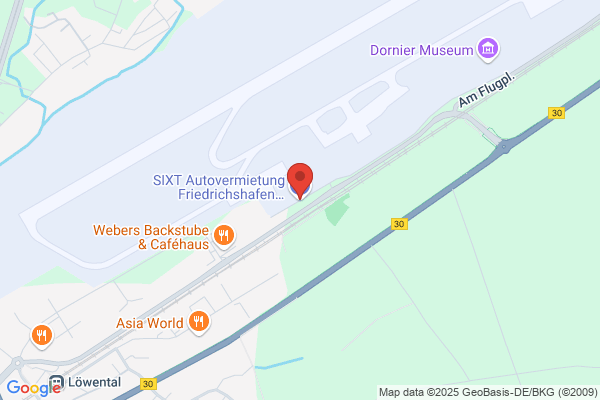 SIXT Autovermietung Friedrichshafen Flughafen