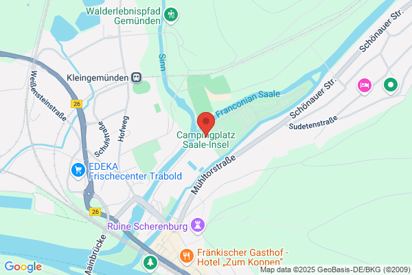 Campingplatz Saaleinsel