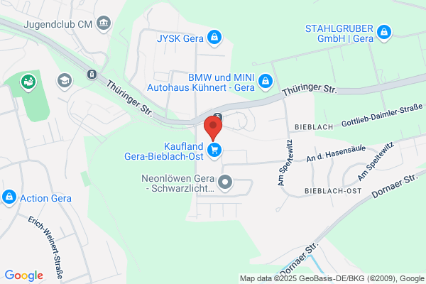 Volksbank eG Gera Jena Rudolstadt, SB Standort Gera Bieblach-Ost Kaufland
