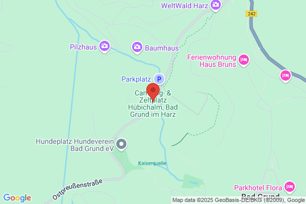 Campingplatz & Wohnmobilstellplatz Hübich-Alm im Harz