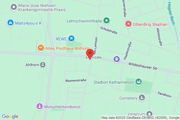 Geldautomat Geschäftsstelle Ahlhorn - Volksbank eG Oldenburg-Land Delmenhorst