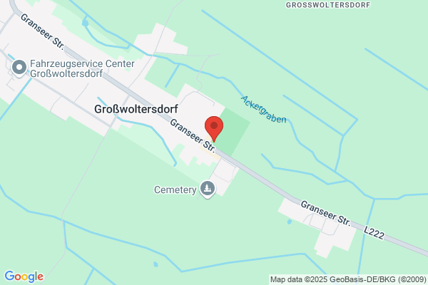 SV" Grün Weiß" Großwoltersdorf Sportstätte