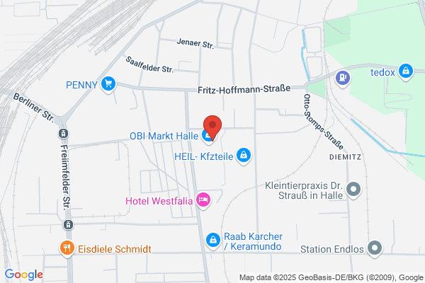 OBI Baustoffhalle Halle