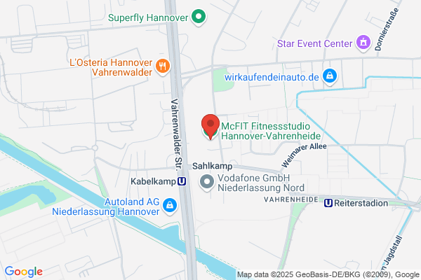 McFIT Fitnessstudio Hannover-Vahrenheide