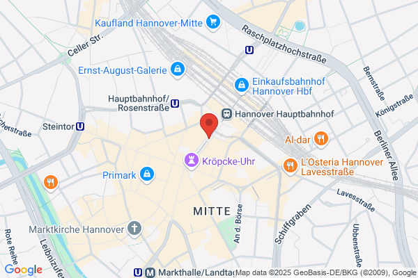 Medical Beauty Hannover im Hauptbahnhof-Passerelle-Unter Bahngleis 4