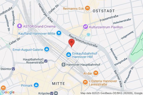 Coronatest Hannover, Hauptbahnhof (Ausgang Raschplatz)