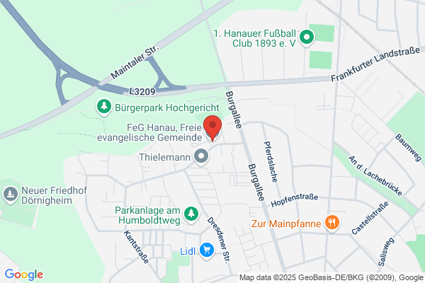 ev. Kirche Gemeindebüro Gemeindezentrum und Waldsiedlung