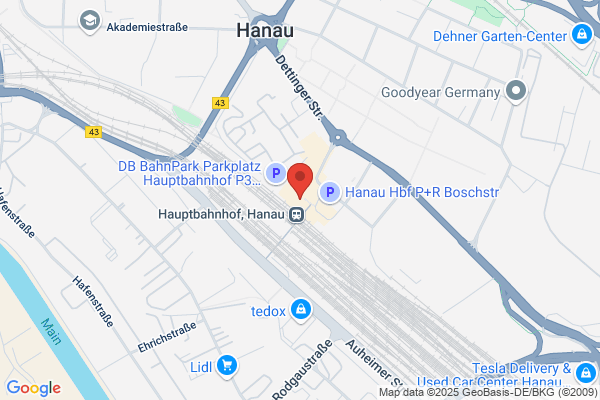 DB BahnPark Parkplatz Hauptbahnhof Vorplatz P1