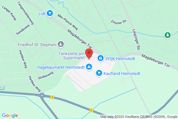 Tankstelle am Supermarkt