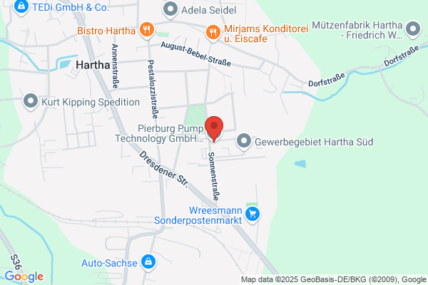 Pierburg Pump Technology GmbH, Werk Hartha