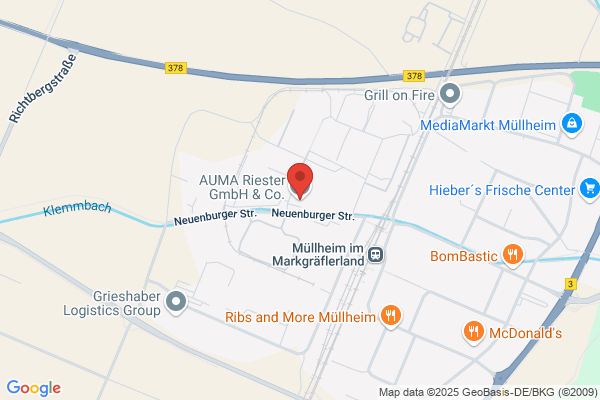 AUMA Riester GmbH & Co. KG Armaturen- und Maschinenantriebe Büro Baden