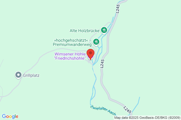 Naturerlebnis Wimsener Höhle Gastätte Friedrichshöhle